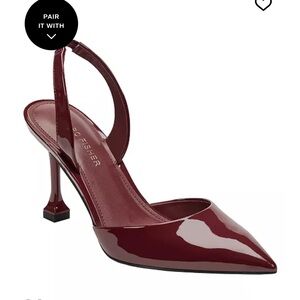 Marc Fisher Hadya Slingback Pumps (Burgundy Patent)